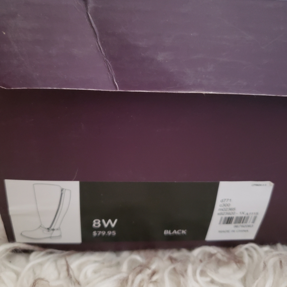 lane bryant  dark blue long boots